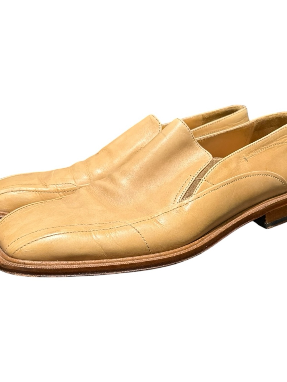Mezlan Mens Size 9.5 M Brown Leather Loafers Slip On Dress Shoes Made In Spain